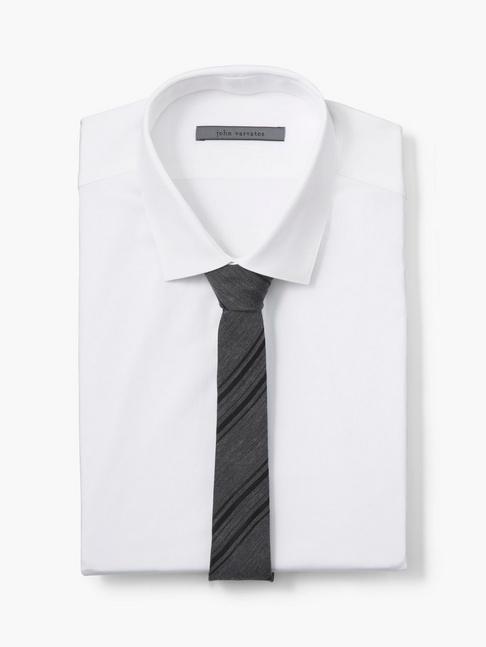 John Varvatos Collection Skinny Striped Tie
