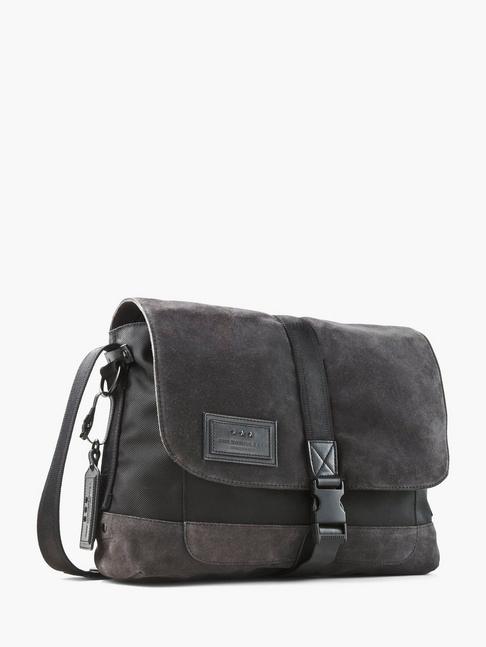 John Varvatos Suede Messenger Bag