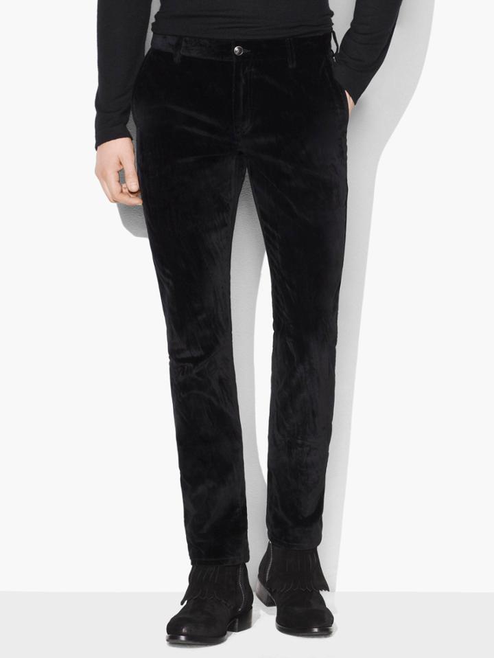 John Varvatos Velvet Motor City Pant Black Size: 33 Rg