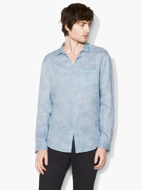 John Varvatos Allover Water-dye Shirt  Size: M