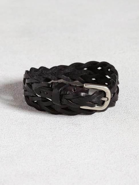 John Varvatos Leather Braided Cuff