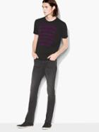 John Varvatos Guitar Rows Tee Black Size: Xs