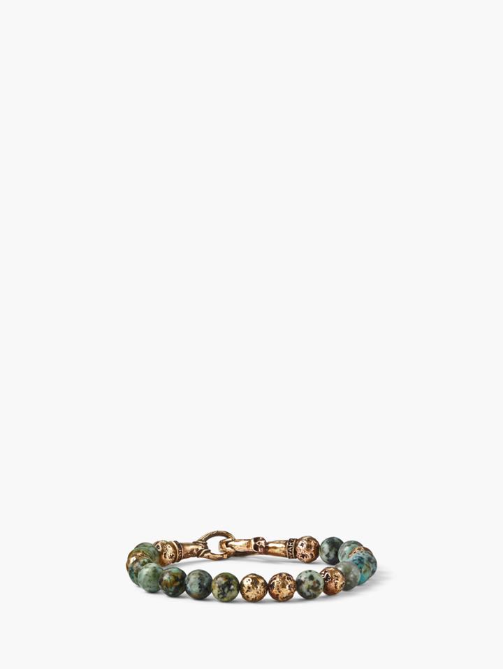 John Varvatos Artisanal Beaded Bracelet Turtle