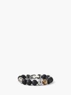 John Varvatos Artisanal Beaded Bracelet Brume Black