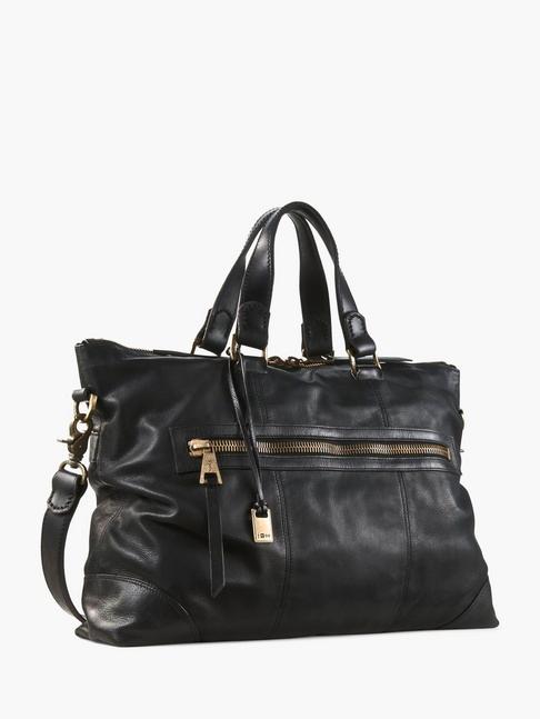 John Varvatos Leather Morrison Attache Bag