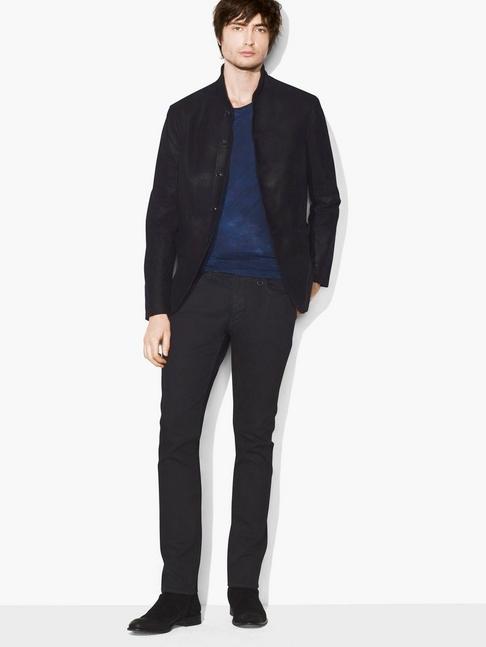John Varvatos Suede Shawl-collar Jacket  Size: 44