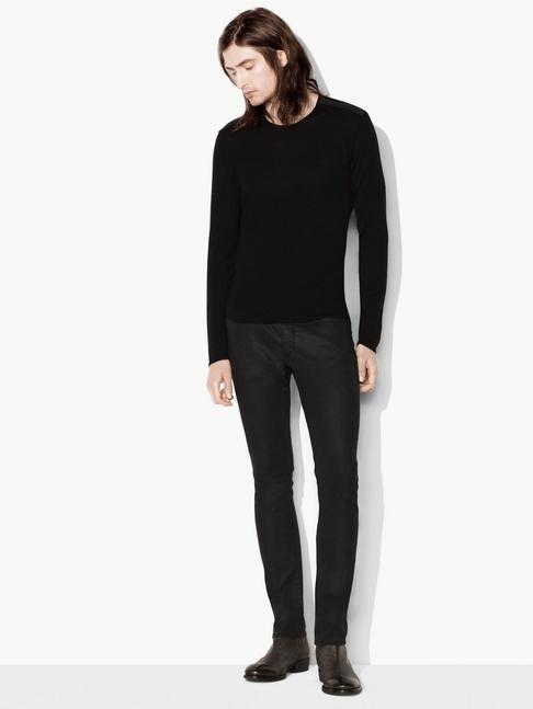 John Varvatos Merino Crewneck With Artisan Stitch