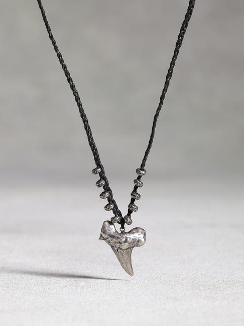 John Varvatos Silver Shark Tooth Pendant