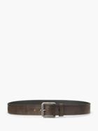 John Varvatos Leather Flat Strap Belt