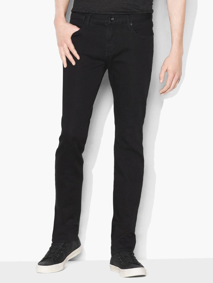 John Varvatos Bowery Knit Jean Black Size: 28 Rg