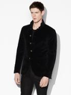 John Varvatos Velvet Jacket Black Size: 52
