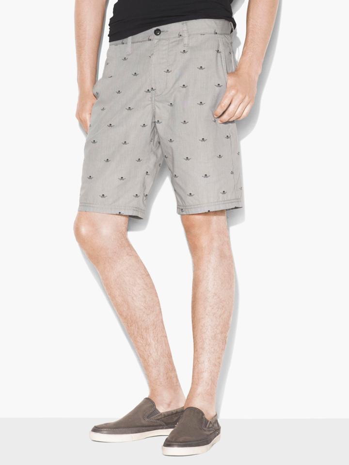 John Varvatos Flying Skull Short Elephant Grey Size: 29