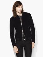 John Varvatos Felted Wool Bomber Jacket