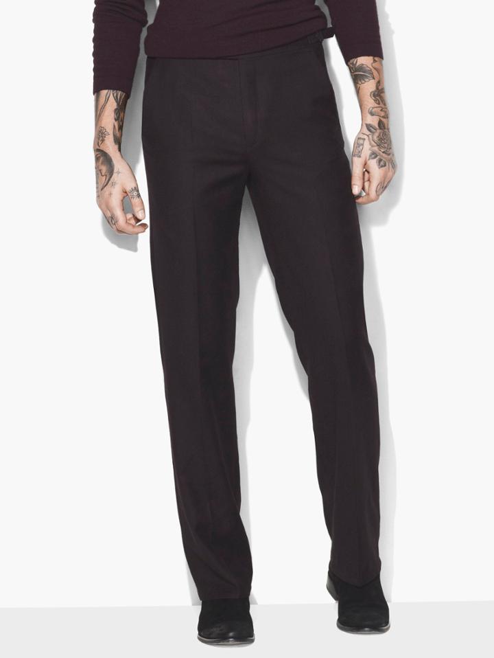 John Varvatos Relaxed Fit Pant Oxblood Size: 46
