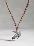 John Varvatos Silver Pheasant Necklace
