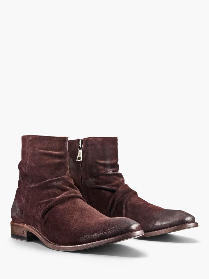 John Varvatos Morrison Sharpei Boot Burgundy Size: 7