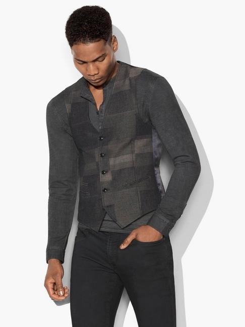 John Varvatos Patchwork Vest