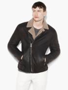 John Varvatos Shearling Biker Jacket