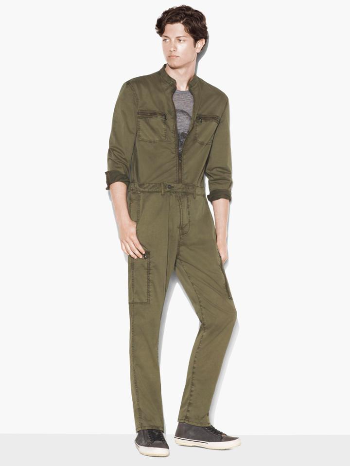 John Varvatos Mechanic Suit Olive Size: S