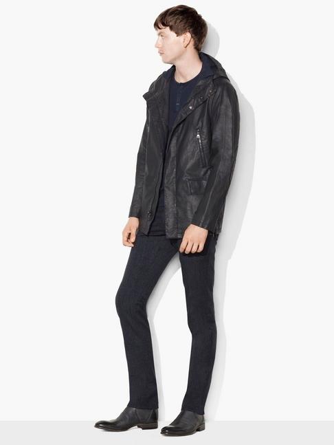 John Varvatos Resin Coated Hooded Parka