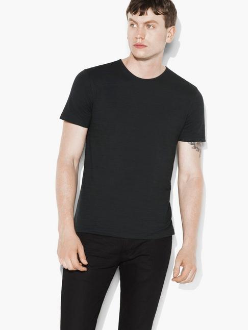 John Varvatos Pima Cotton Striated Crewneck