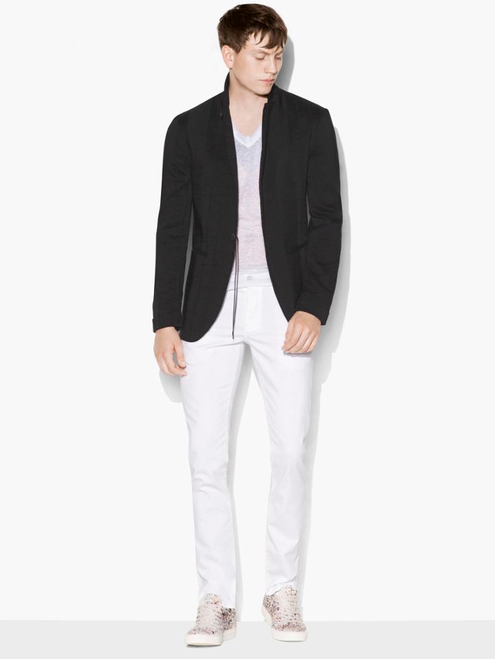 John Varvatos Paneled Jacket Black Size: 50