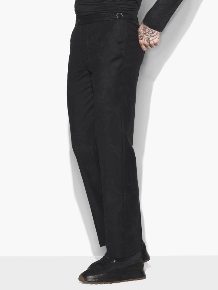 John Varvatos Relaxed Fit Pant Blk/off Whit Size: 46