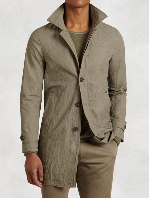 John Varvatos 3/4 Length Modern Trench