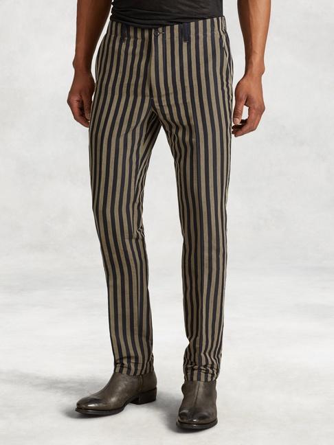 John Varvatos Cotton Blend Vintage Stripe Pant