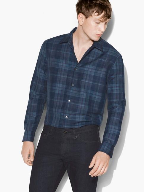 John Varvatos Plaid Shirt  Size: M