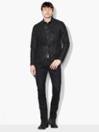 John Varvatos Resin Coated Moto Jacket