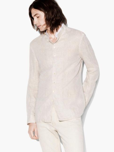 John Varvatos Stand-collar Shirt  Size: S