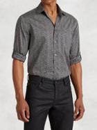 John Varvatos Cotton Rolled Sleeve Shirt