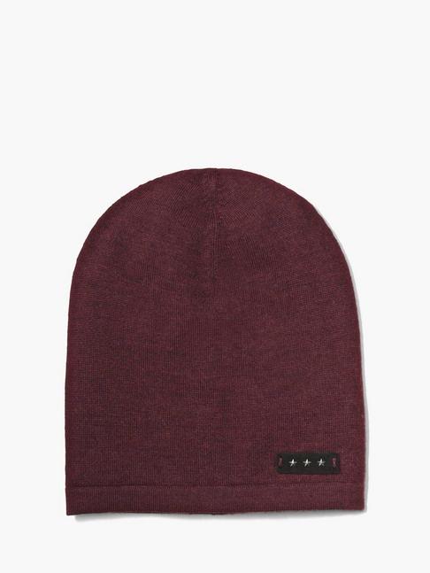 John Varvatos Jersey Knit Slouch Hat Garnet