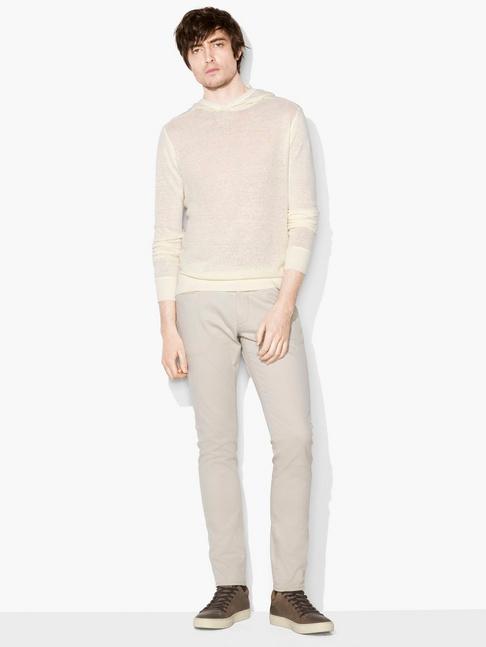 John Varvatos Popover Hoodie Egg Shell Size: S