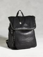 John Varvatos Croc-embossed Backpack