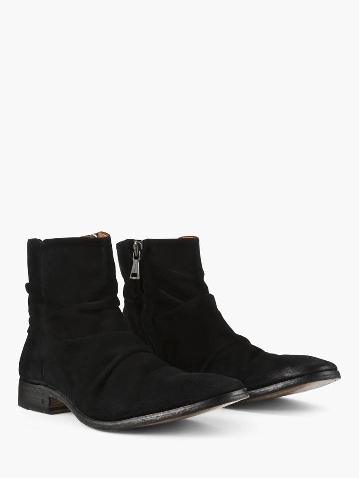 John Varvatos Morrison Sharpei Boot Black Size: 7.5