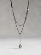 John Varvatos Asymmetrical Sterling Silver Pendant