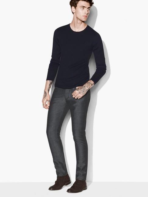 John Varvatos Mulberry Silk Crewneck Sweater  Size: M