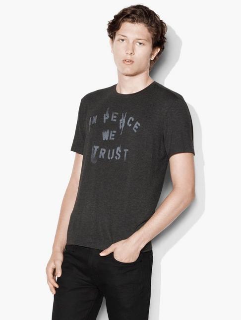 John Varvatos In Peace We Trust Graphic Tee