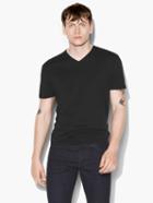 John Varvatos V-neck Tee Black Size: Xs