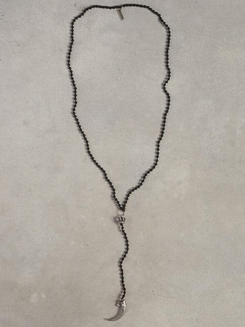 John Varvatos Onyx Hook Beaded Necklace
