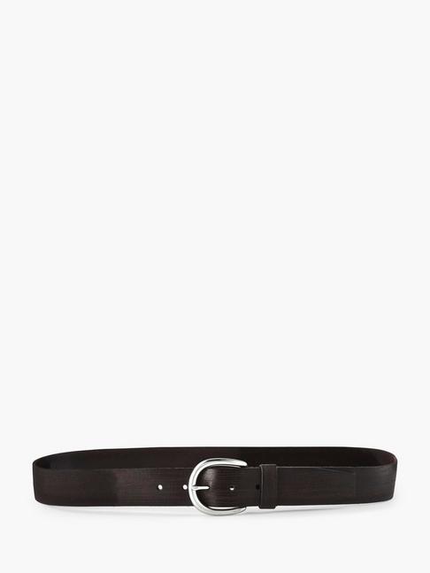 John Varvatos Burnished Leather Belt  Size: 34