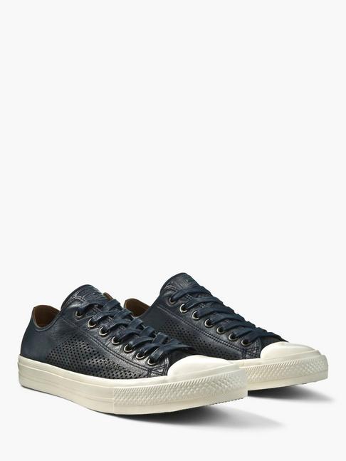 John Varvatos Chuck Ii Perforated Leather Low Top