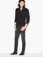 John Varvatos Woven Shirt Black Size: S