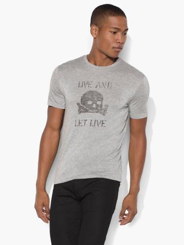 John Varvatos Live & Let Live Graphic Tee