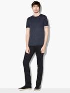 John Varvatos Short Sleeve Crewneck Tee Midnight Size: Xs