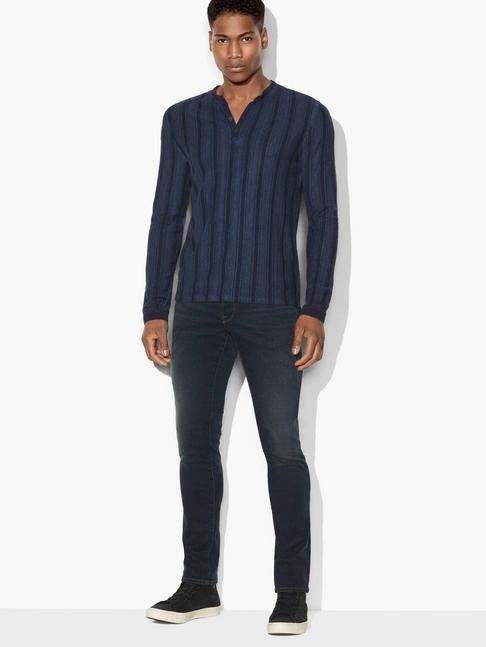 John Varvatos Striped Henley  Size: Xs