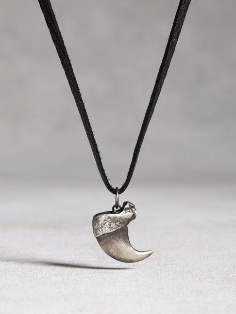 John Varvatos Sterling Silver Bear Claw Pendant