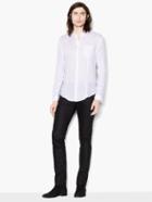 John Varvatos Slim Fit Linen Button-up Shirt White Size: S